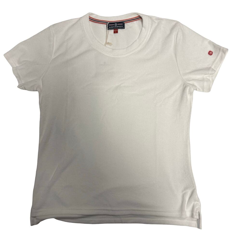 NWT Amundsen Women's White Odd Terry Tee Size XL